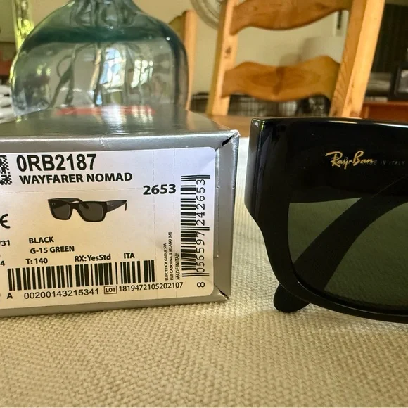 Ray-Ban Wayfarer Nomad Black Sunglasses - Picture 4 of 9
